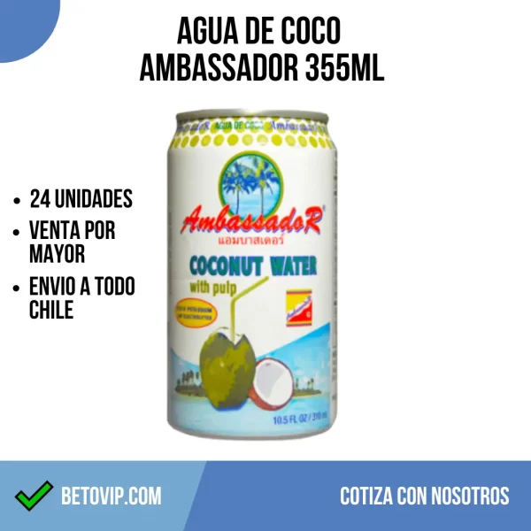 Agua de Coco Ambassador 355ml